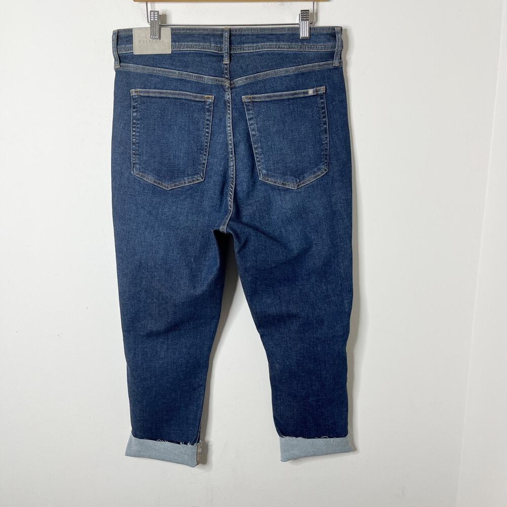 Everlane Women's Jeans 33 The Way High Skinny Med Wash Cropped Cut Off High Rise - Picture 6 of 10